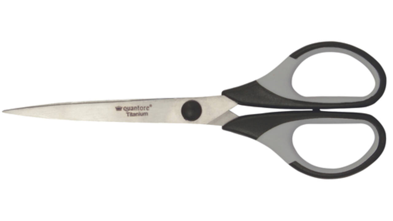 Schaar Quantore 170mm titanium soft grip handvat