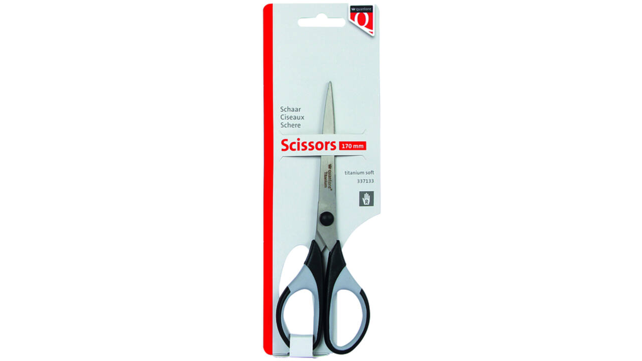 Schaar Quantore 170mm titanium soft grip handvat