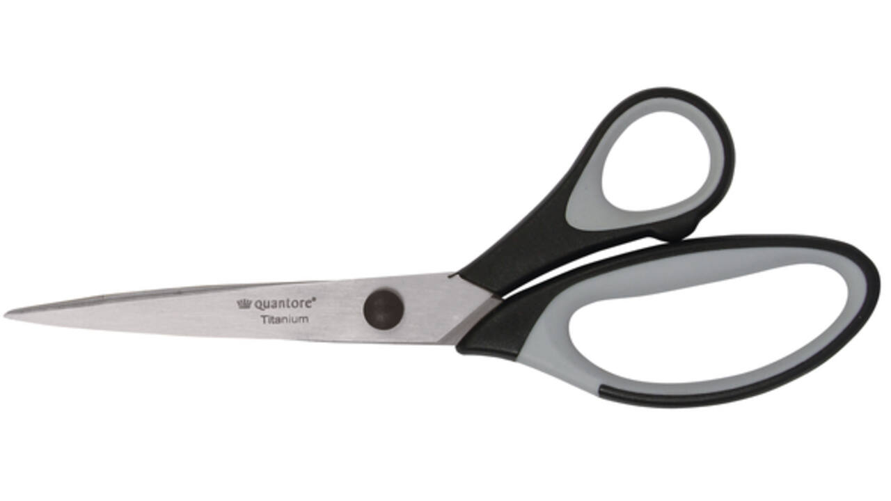 Schaar Quantore 210mm titanium soft grip handvat