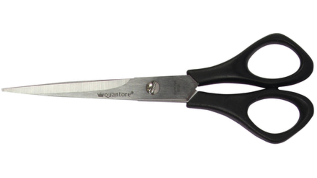 Schaar Quantore 160mm + plastic handvat zwart