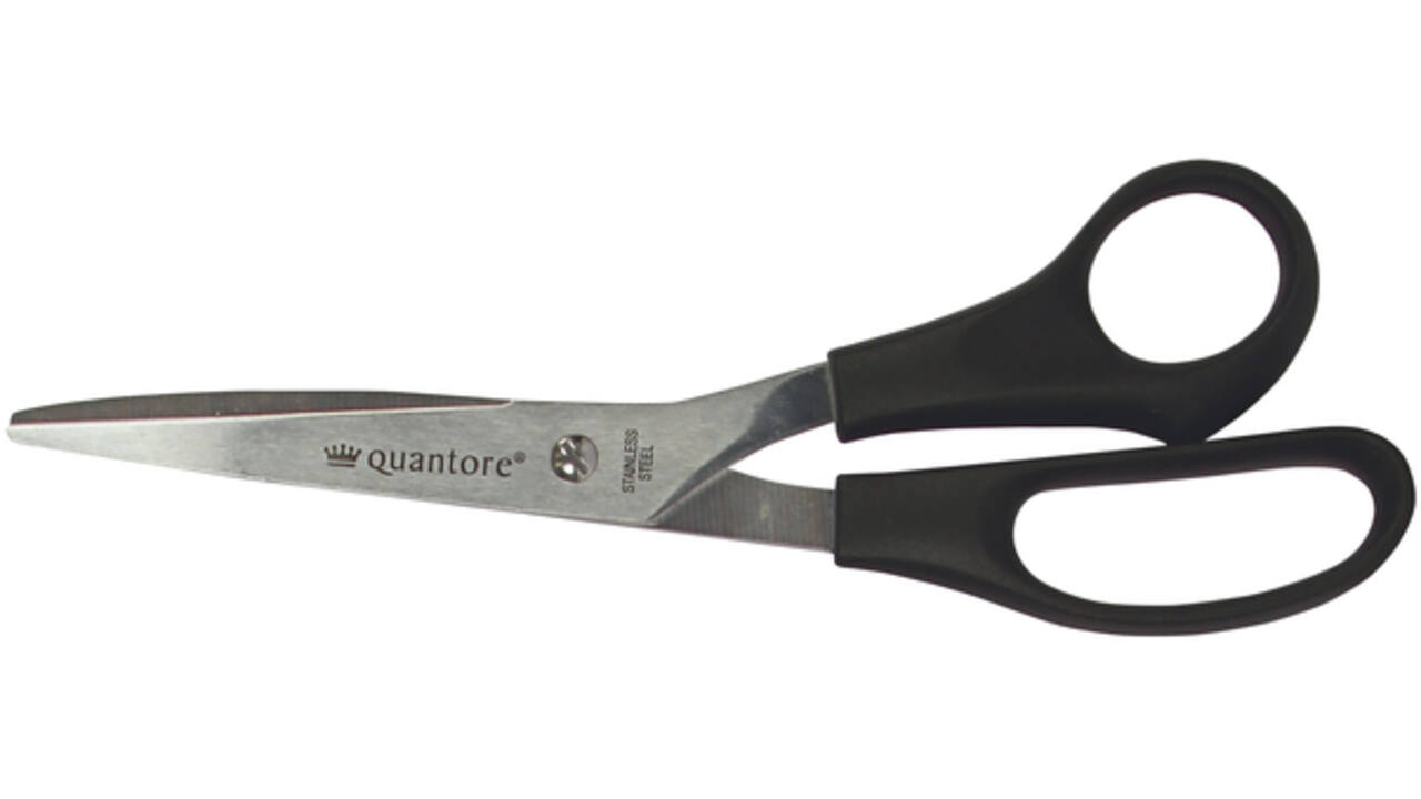 Schaar Quantore 210mm +plastic handvat zwart