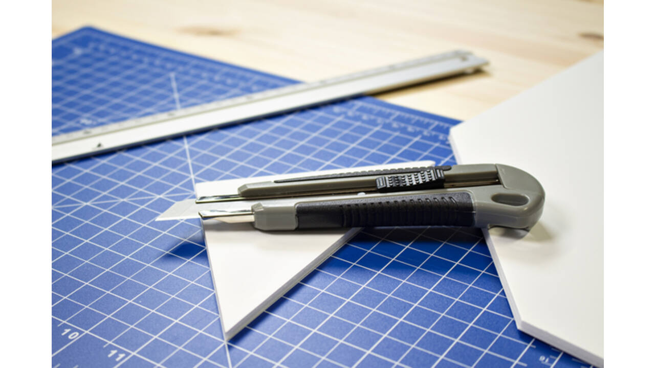 Snijmes Westcott professional 18mm met schuifsluiting grijs/zwart