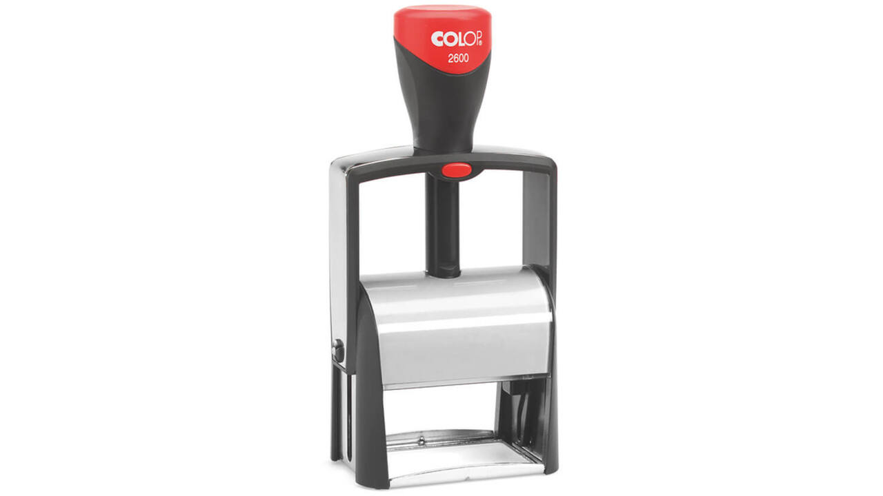 Tekststempel Colop 2600 personaliseerbaar 8regels 58x37mm