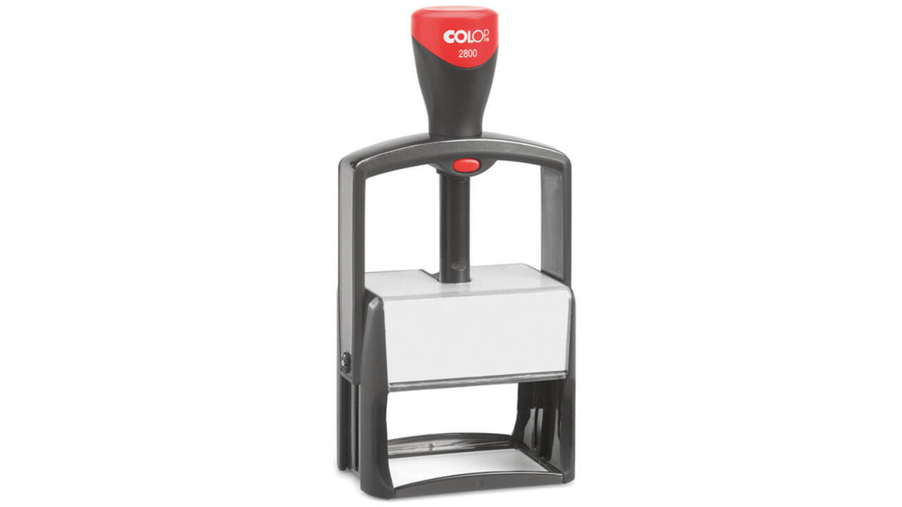 Tekststempel Colop 2800 personaliseerbaar 10regels 68x49mm