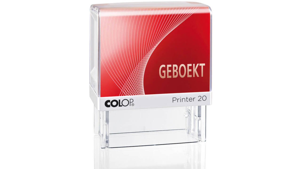 Woordstempel Colop Printer 20 geboekt rood