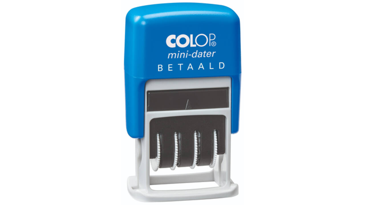 Woord-datumstempel Colop S160B betaald