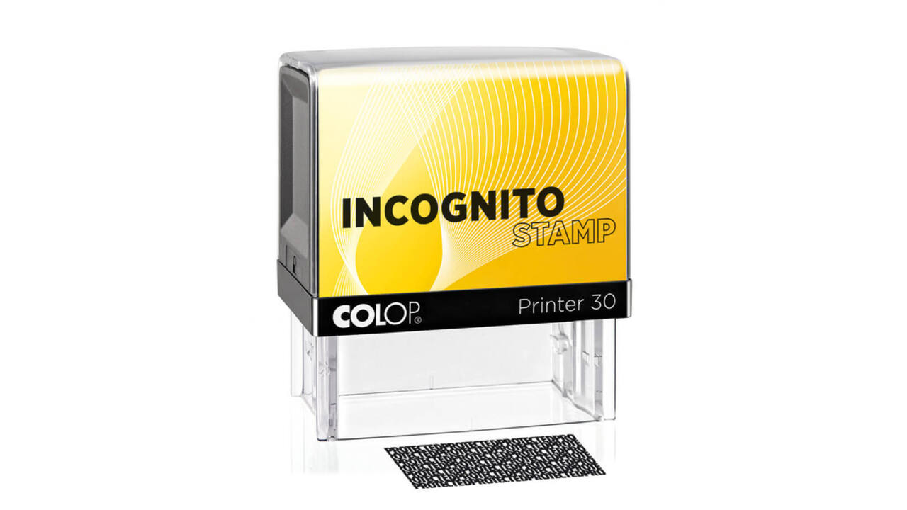 Tekststempel Colop 30 lncognito