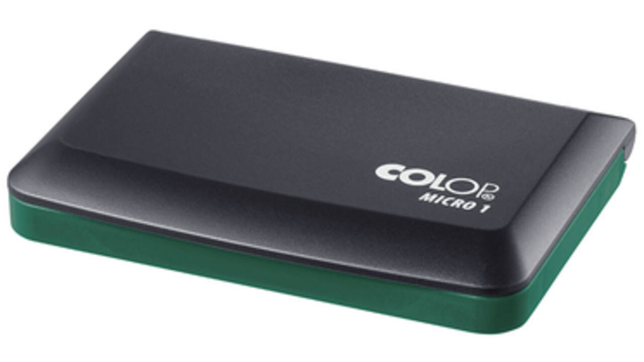 Stempelkussen Colop micro 1 9x5cm groen