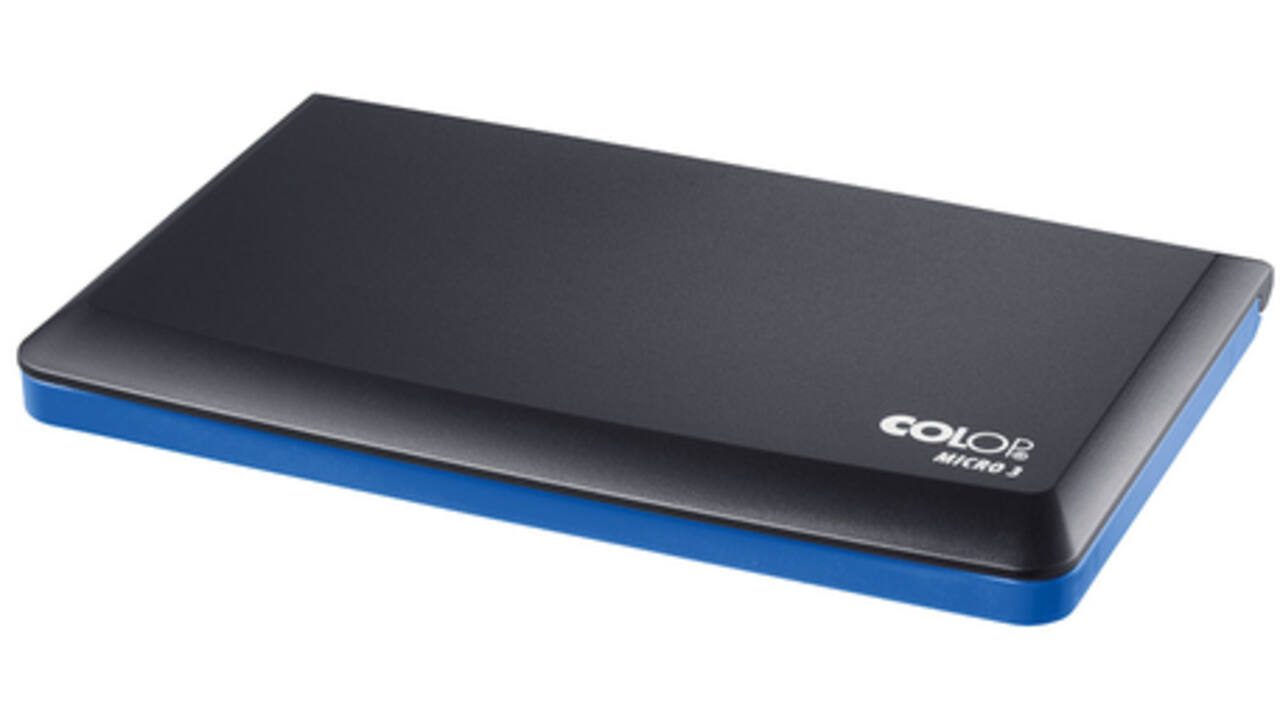 Stempelkussen Colop micro 3 16x9cm blauw