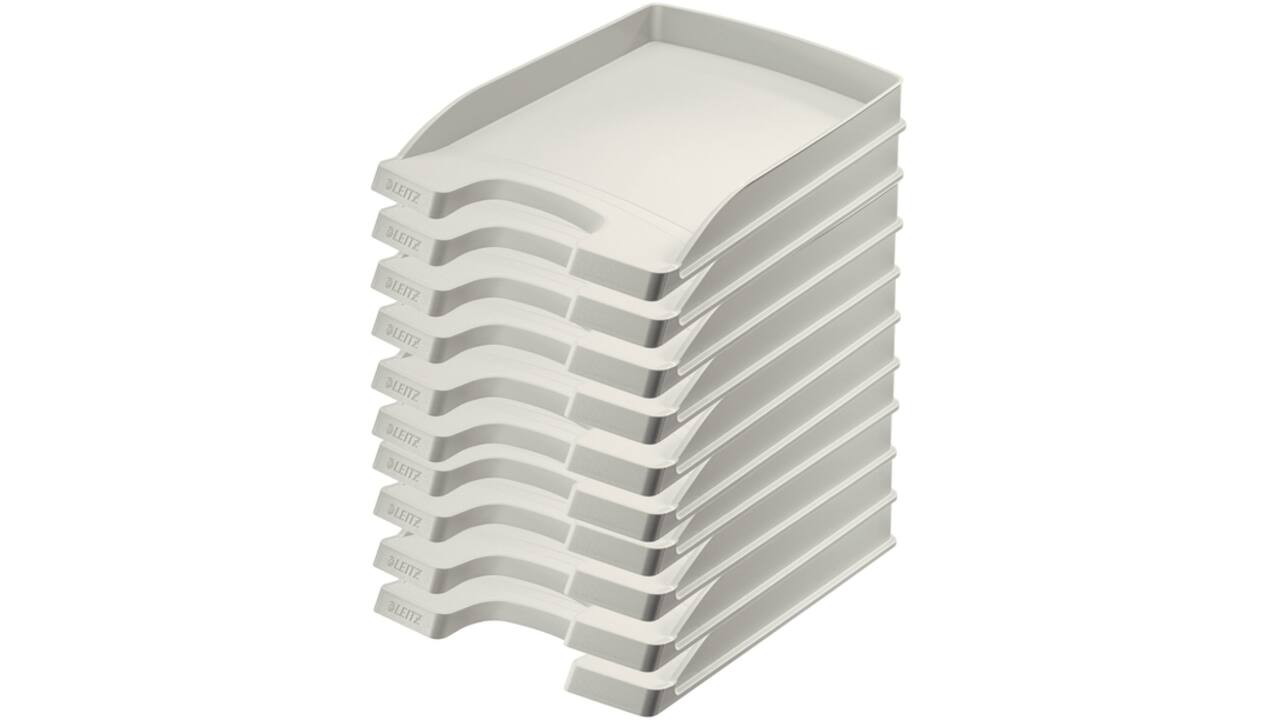 Brievenbak Leitz Plus Slim A4 grijs