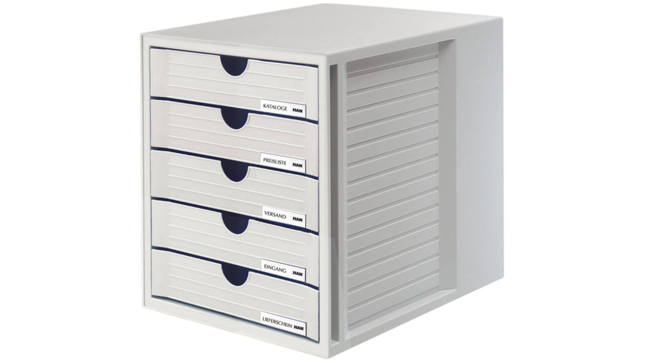 Ladenbox Han 1450 5 laden gesloten grijs