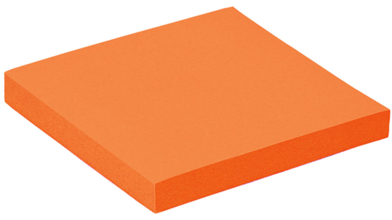 Memoblok Quantore 76x76mm neon oranje