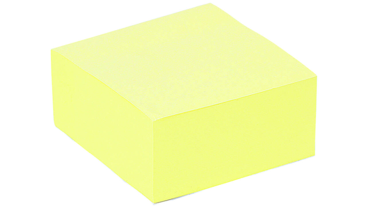 Memoblok Quantore 76x76mm 400 geel