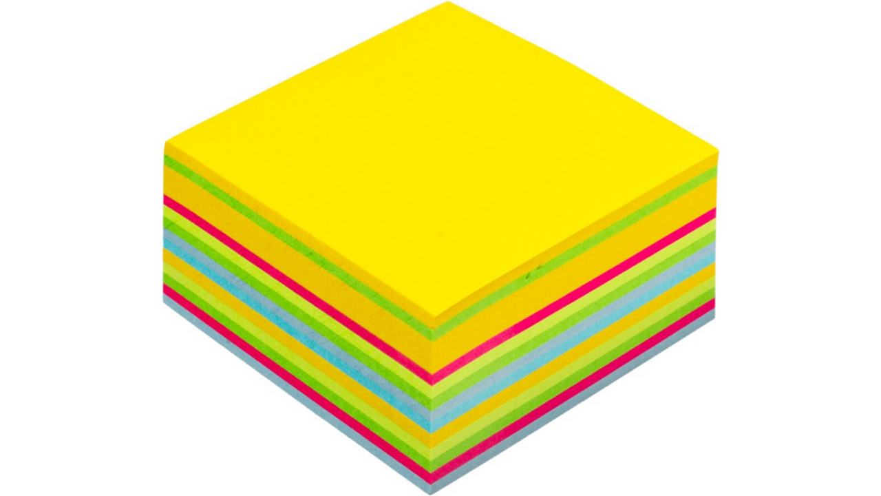 Memoblok Post-it 2030 76x76mm kubus ultra assorti