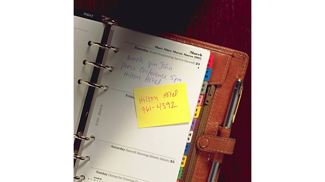 Memoblok Post-it 653-1B recycled 38x51mm canary yellow