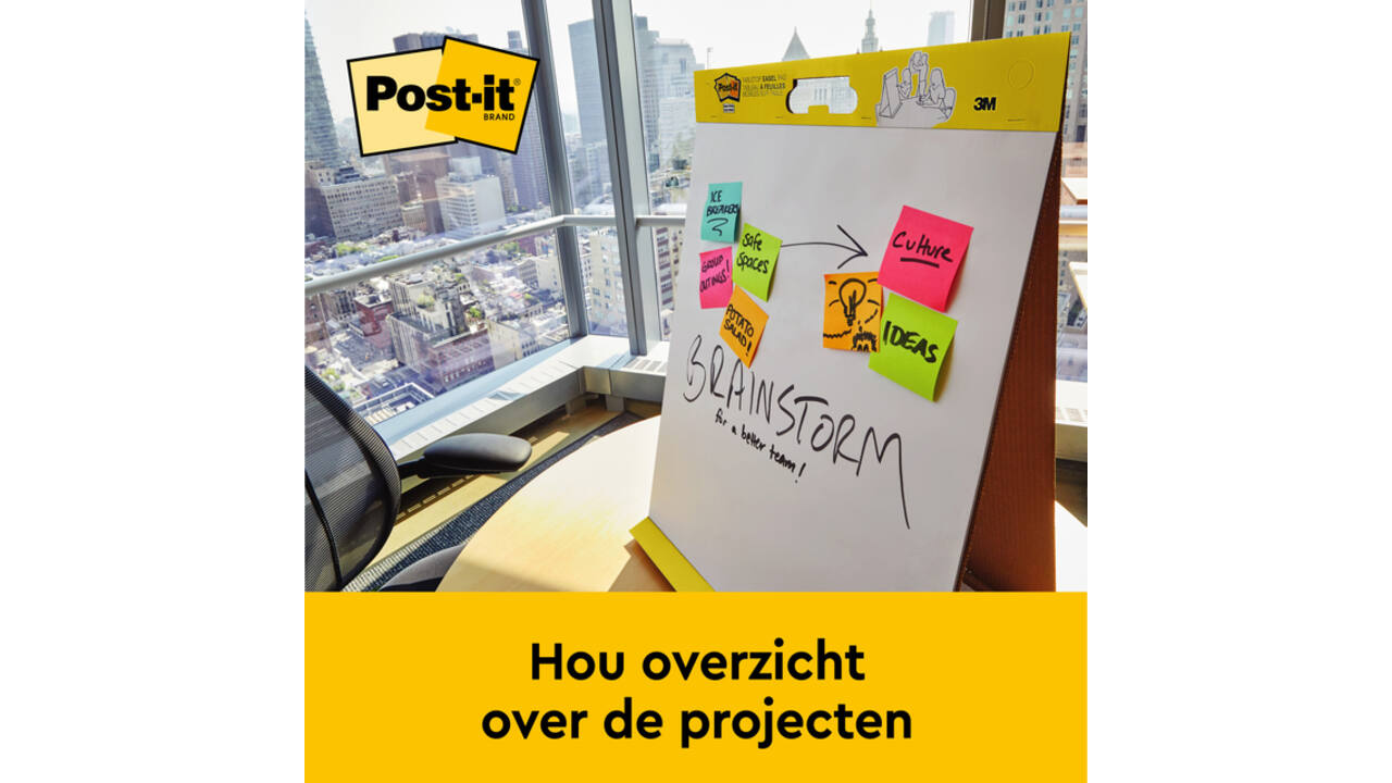 Meeting chart Post-it Super Sticky 563 50.8x58.4cm Wit