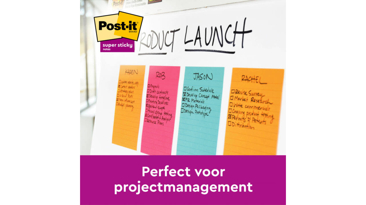 Memoblok Post-it 659 102x152mm geel