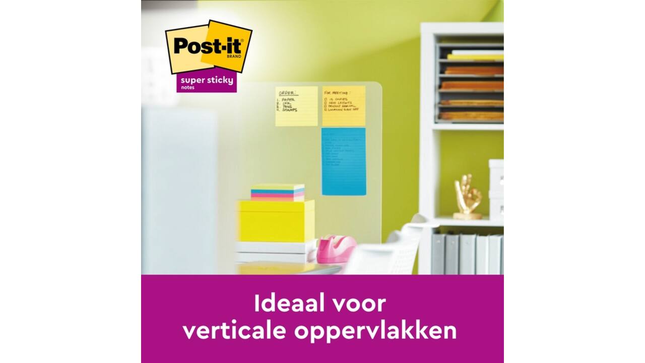 Memoblok Post-it 659 102x152mm geel