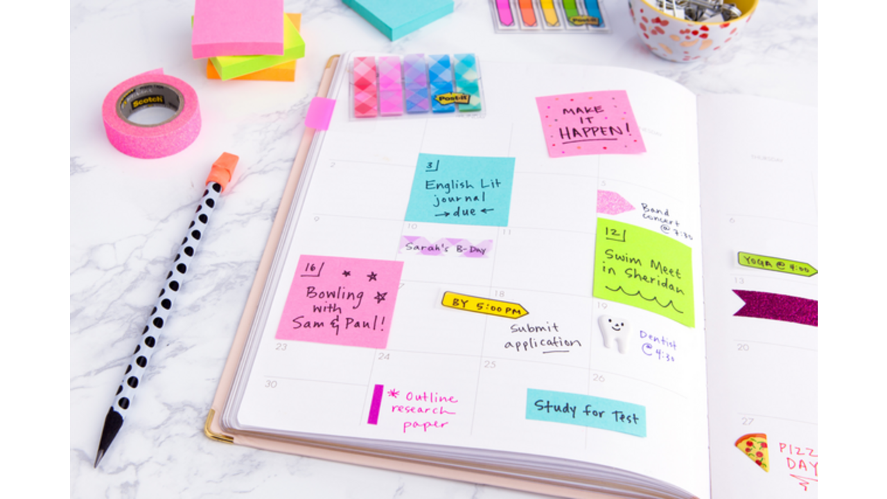 Memoblok Post-it 2028 76x76mm kubus pastel roze