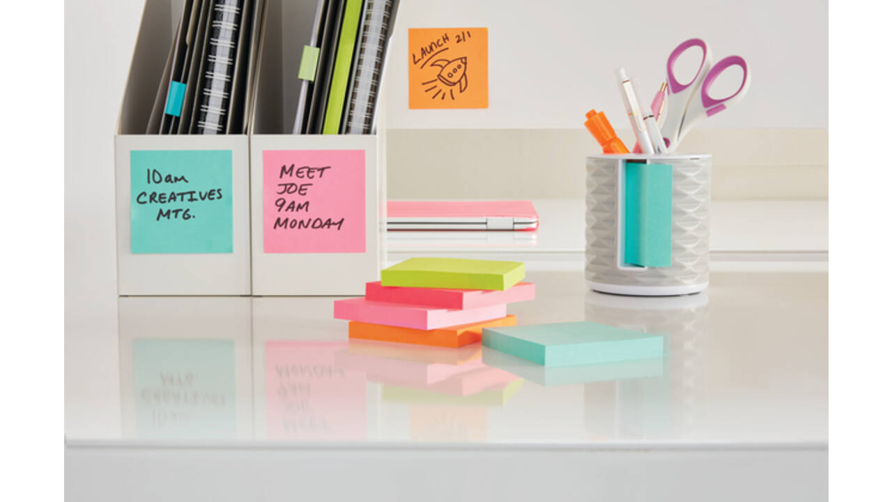 Memoblok Post-it 2028 76x76mm kubus pastel roze
