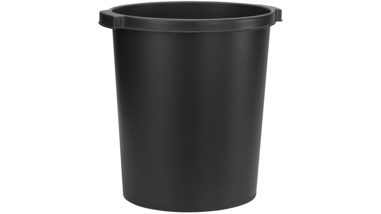 Papierbak Djois Re-Solution 15liter met griprand zwart