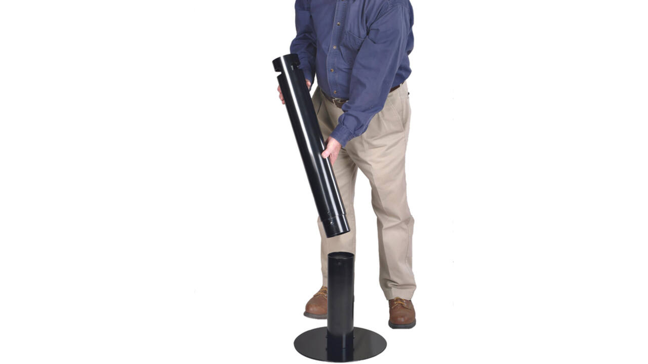 Asbak Rubbermaid Smokers' Pole vrijstaand zwart