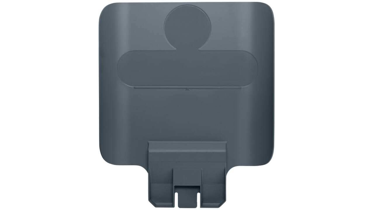Paneel Rubbermaid Slim Jim Recyclestation voor label grijs