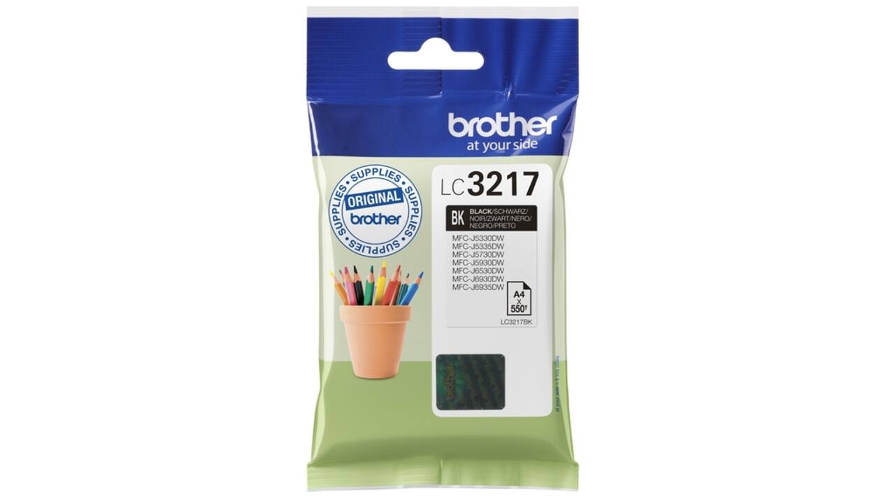 Inktcartridge Brother LC-3217BK zwart