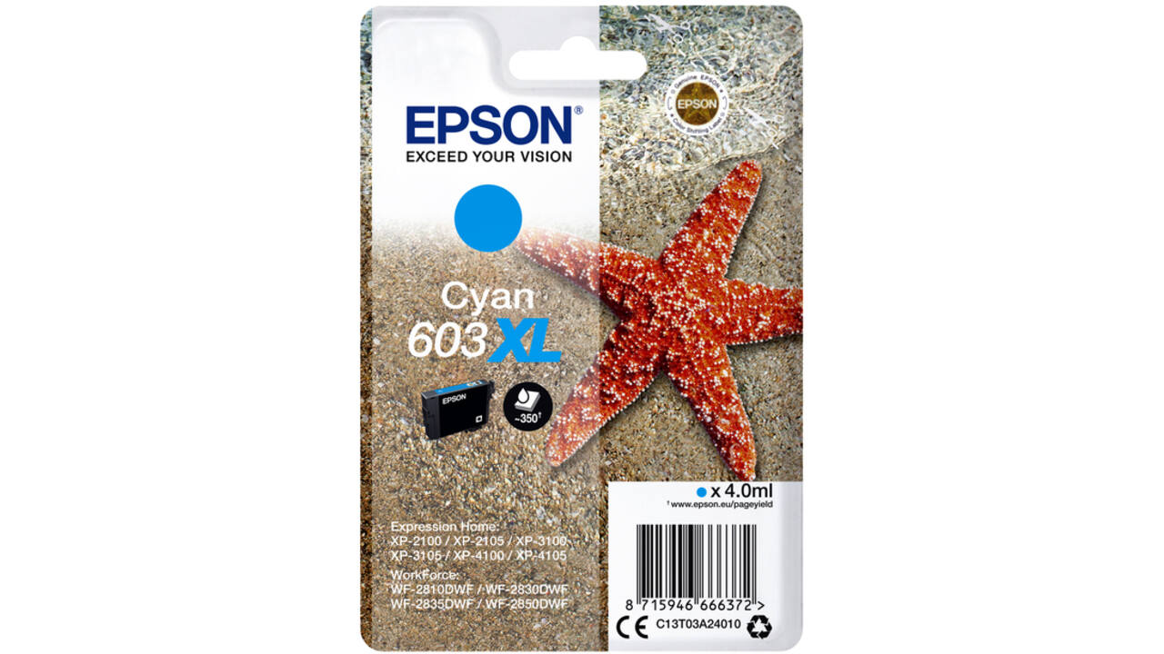 Inktcartridge Epson 603XL T03A2 blauw