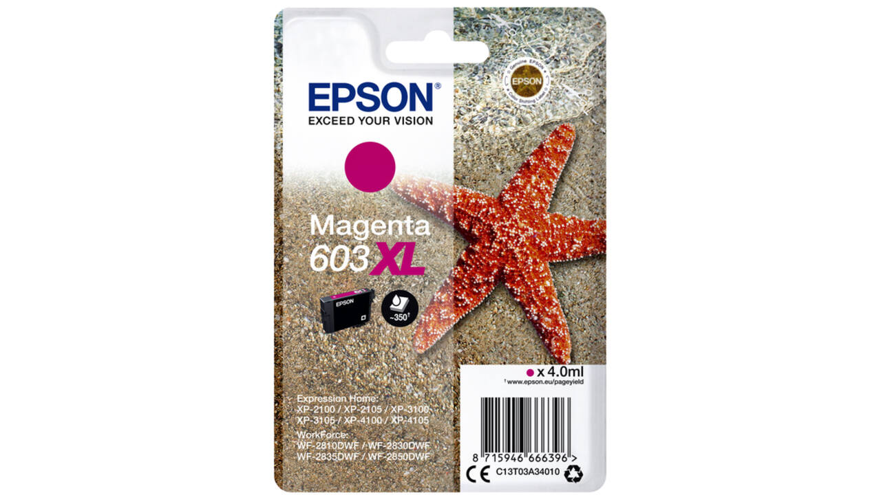 Inktcartridge Epson 603XL T03A3 rood
