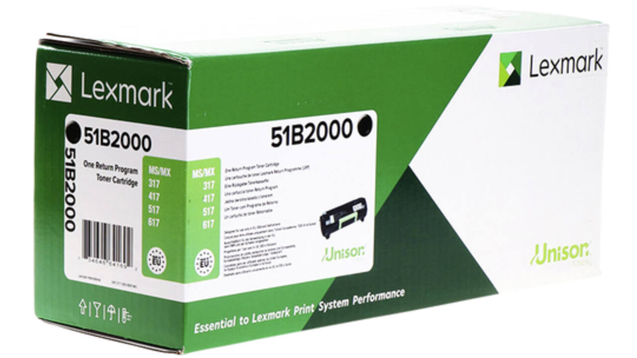 Tonercartridge Lexmark 51B2000 zwart