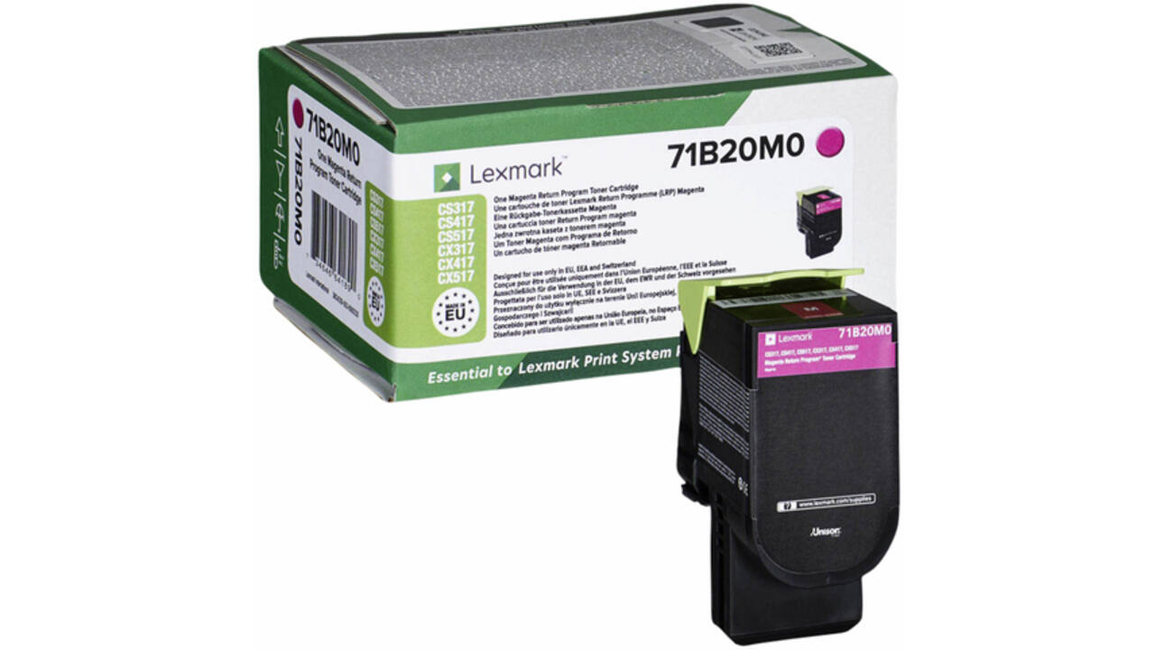 Tonercartridge Lexmark 71B20M0 rood