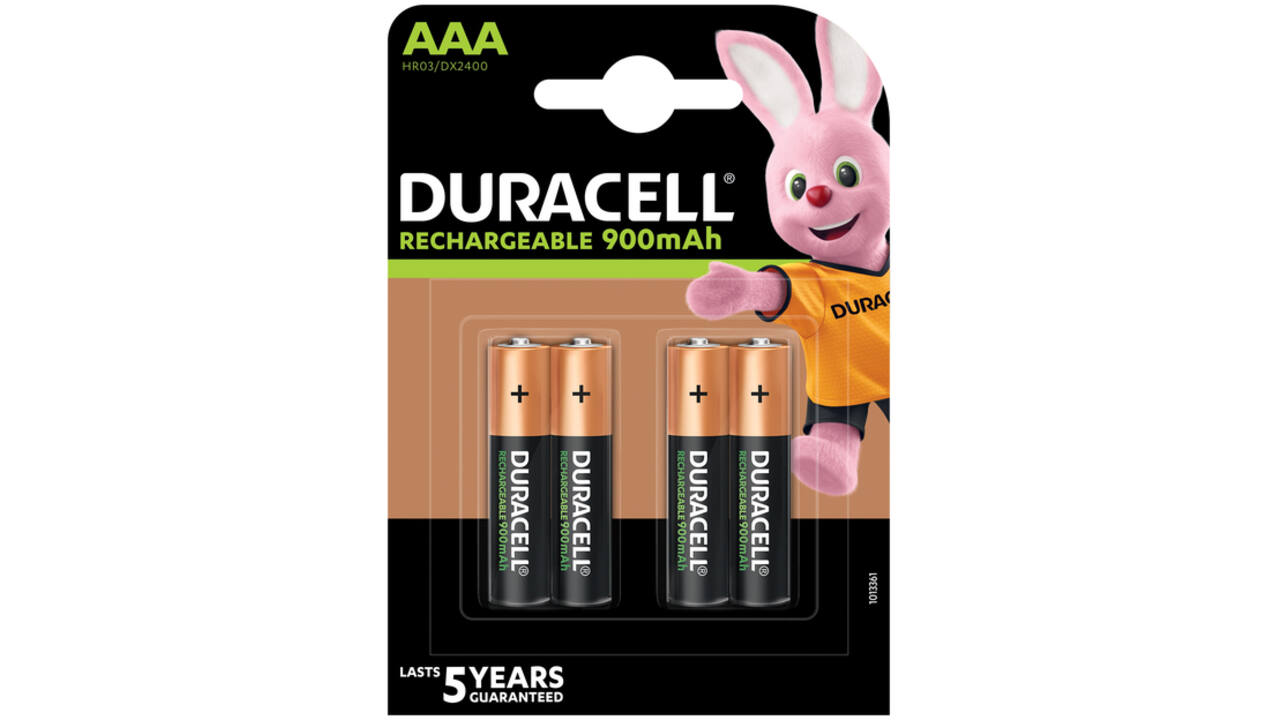 Batterij oplaadbaar Duracell 4xAAA 900mAh Ultra