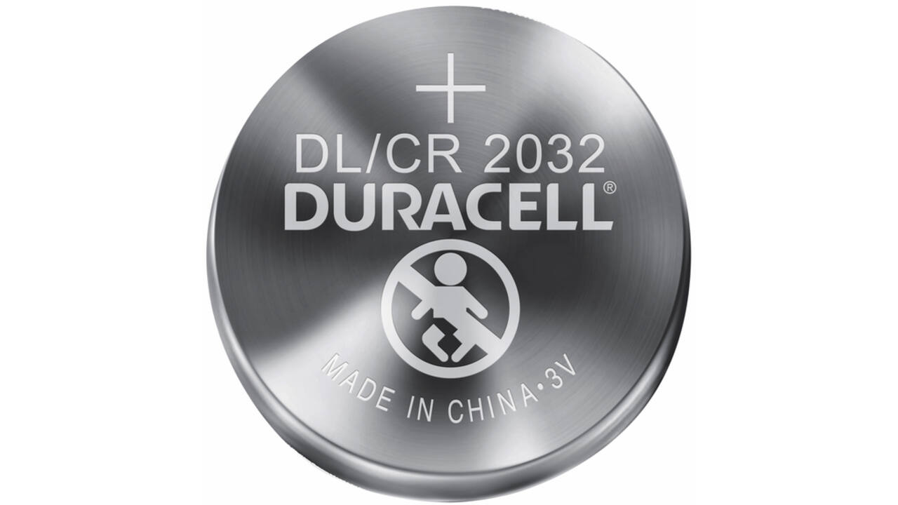 Batterij Duracell knoopcel 2xCR2032 lithium Ø20mm 3V-180mAh
