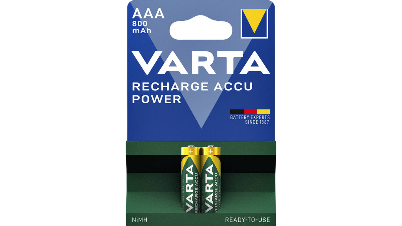 Batterij oplaadbaar Varta 2xAAA 800mAh ready2use