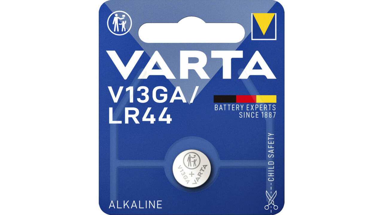 Batterij Varta knoopcel V13GA lithium blister à 1stuk