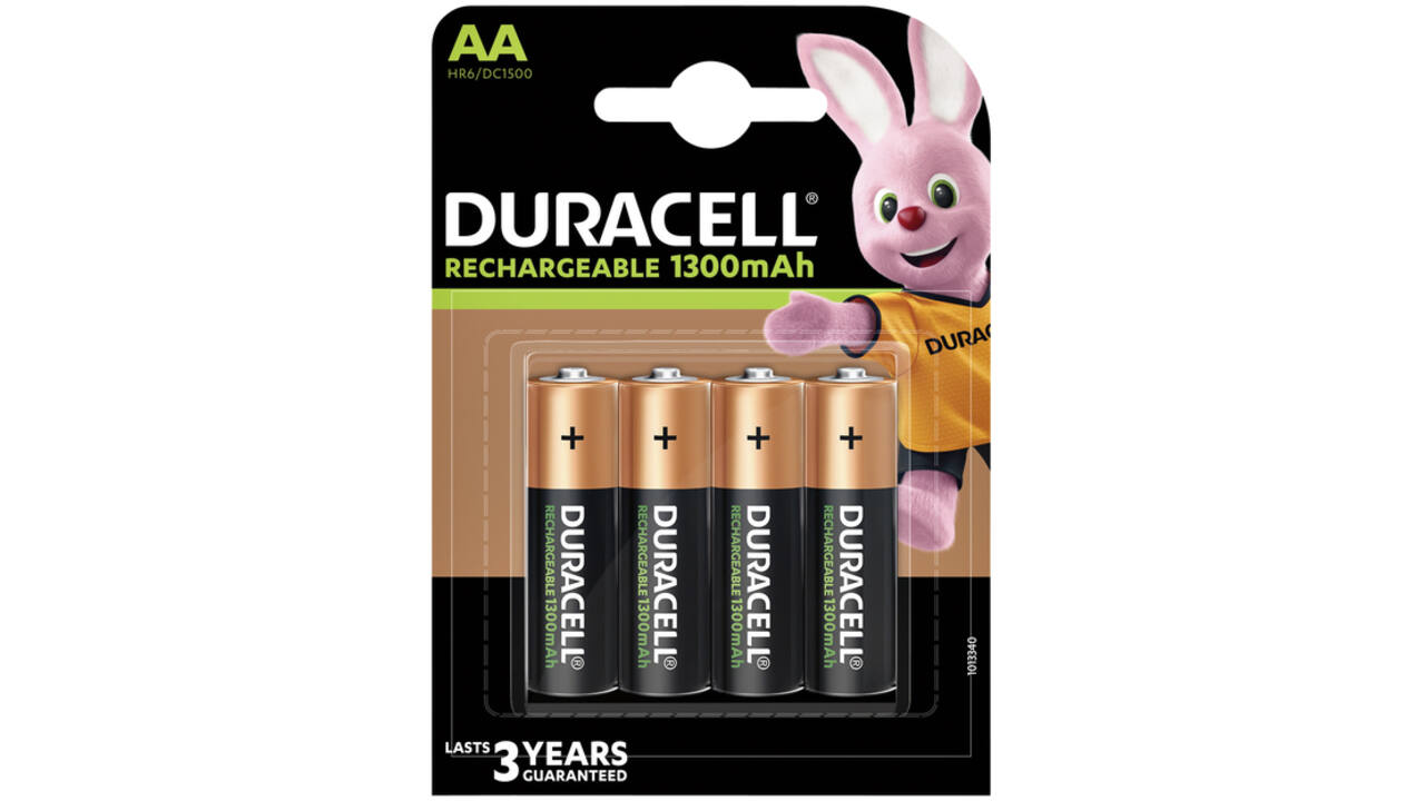 Batterij oplaadbaar Duracell 4xAA 1300mAh Plus