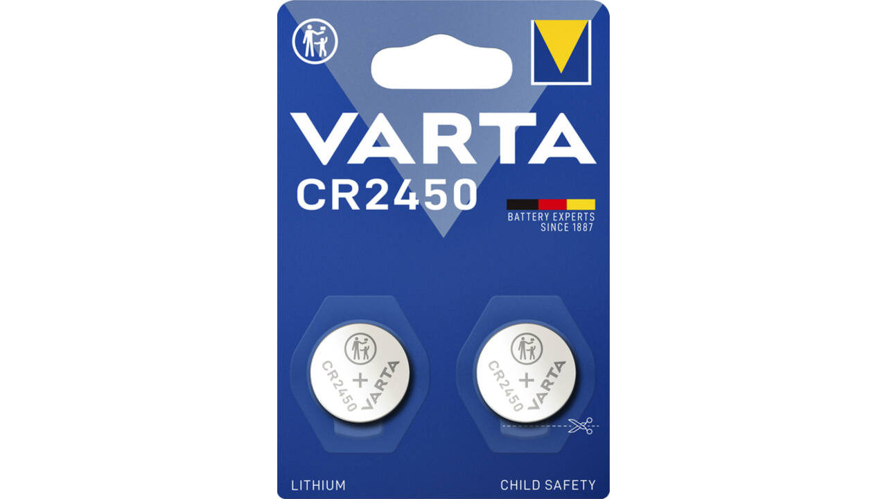 Batterij Varta knoopcel CR2450 lithium blister à 2stuk