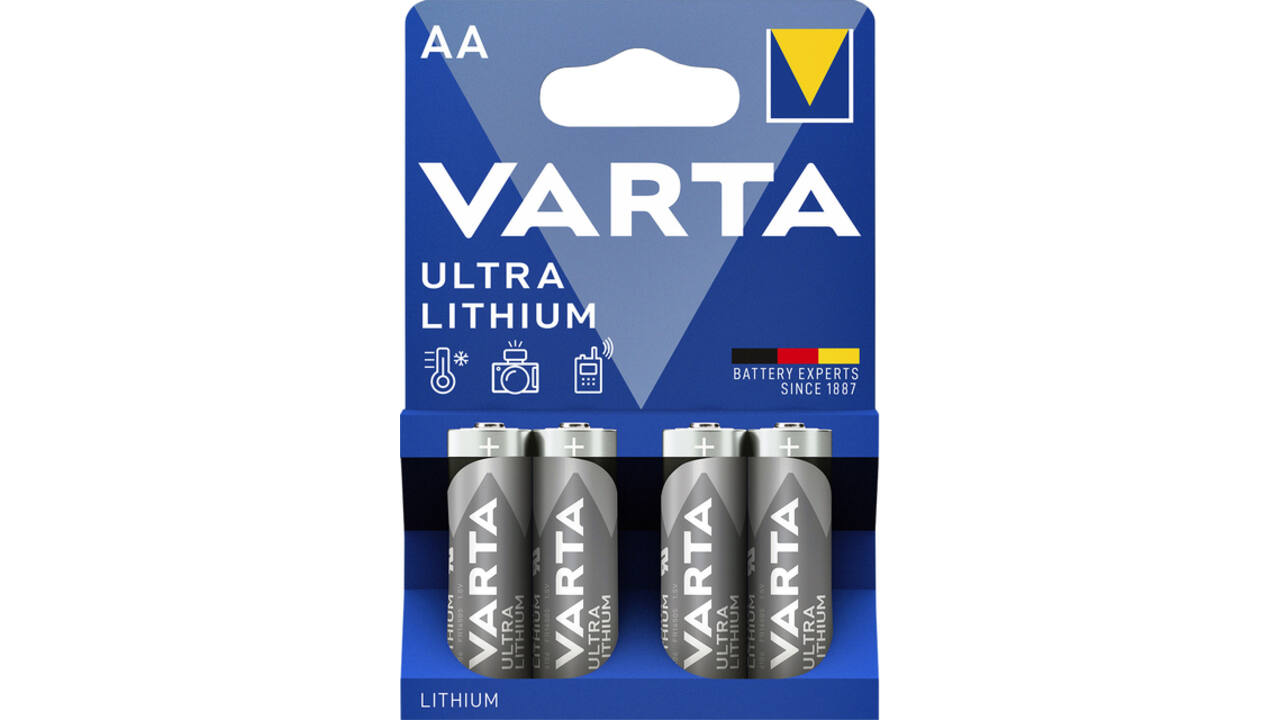 Batterij Varta Ultra lithium 4xAA
