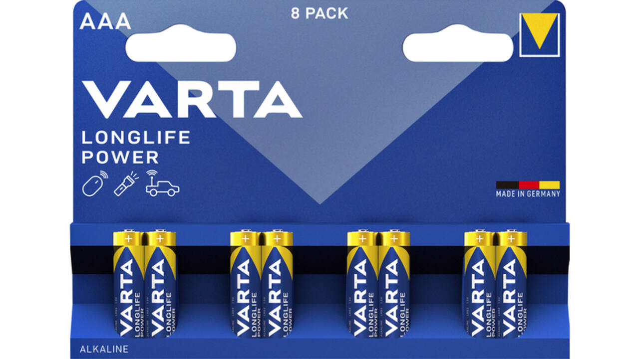 Batterij Varta Longlife Power 8xAAA