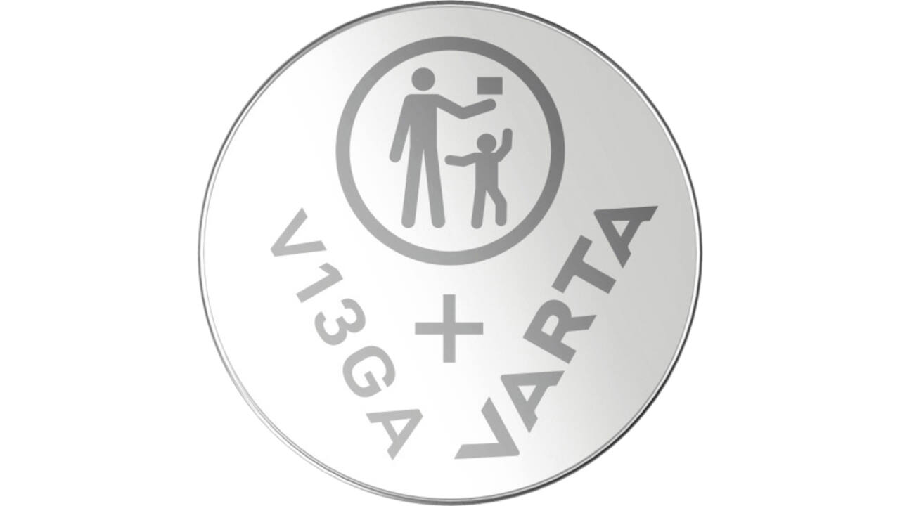 Batterij Varta knoopcel V13GA alkaline blister à 2stuk
