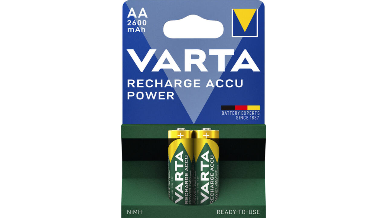 Batterij oplaadbaar Varta 2xAA 2600mAh ready2use