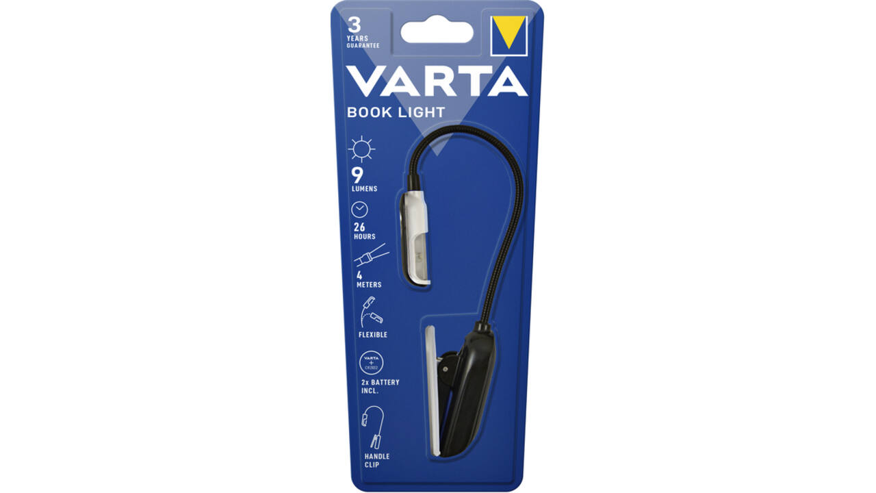 Zaklamp Varta Led Book met 2xCR2032 batterijen