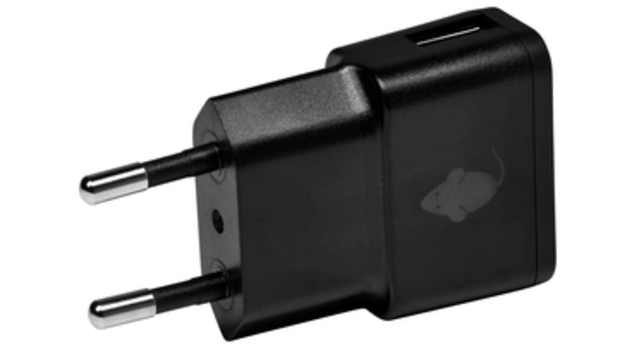 Oplader Green Mouse USB-A 1X 1A zwart