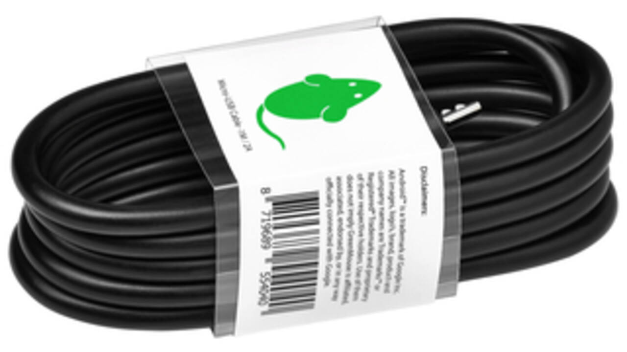 Kabel Green Mouse USB Micro-A 2.0 1 meter zwart