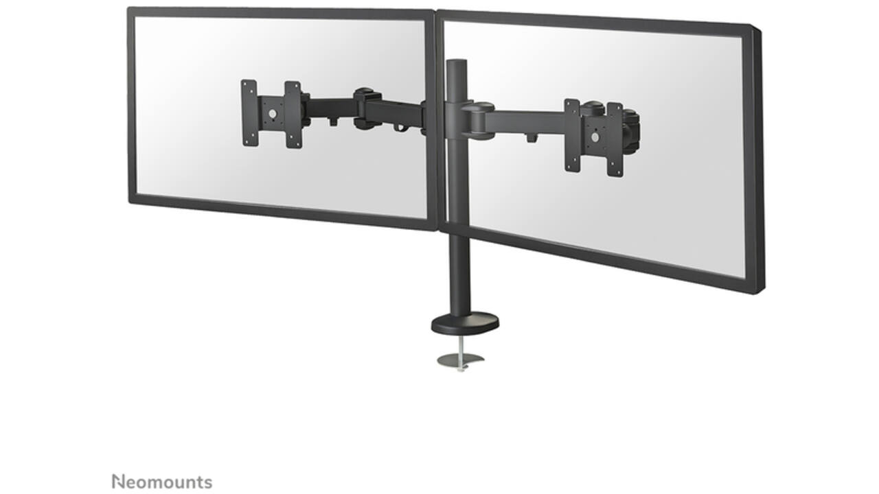 Monitorarm Neomounts D960DG doorvoerklem zwart