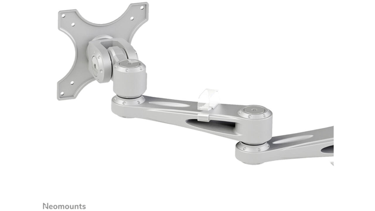Monitorarm Neomounts D935D 2x10-27" met klem zilvergrijs