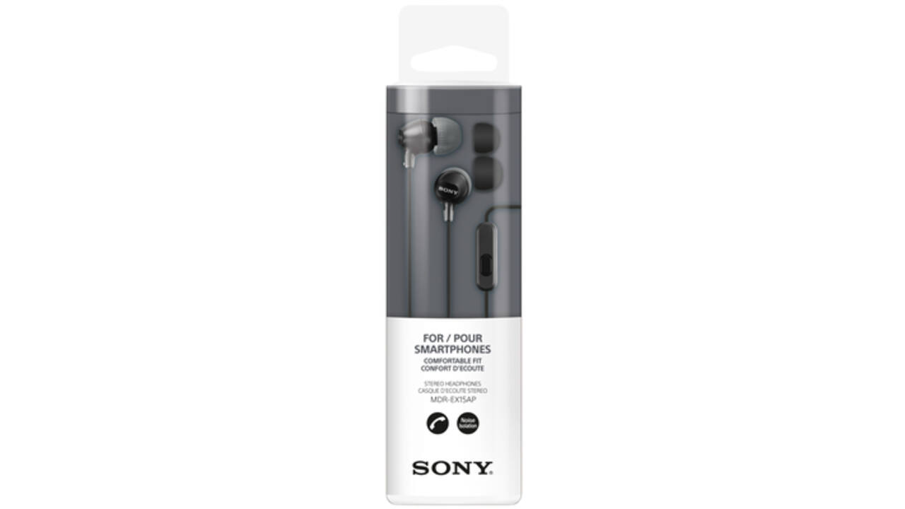 Oortelefoon Sony EX15AP basic zwart