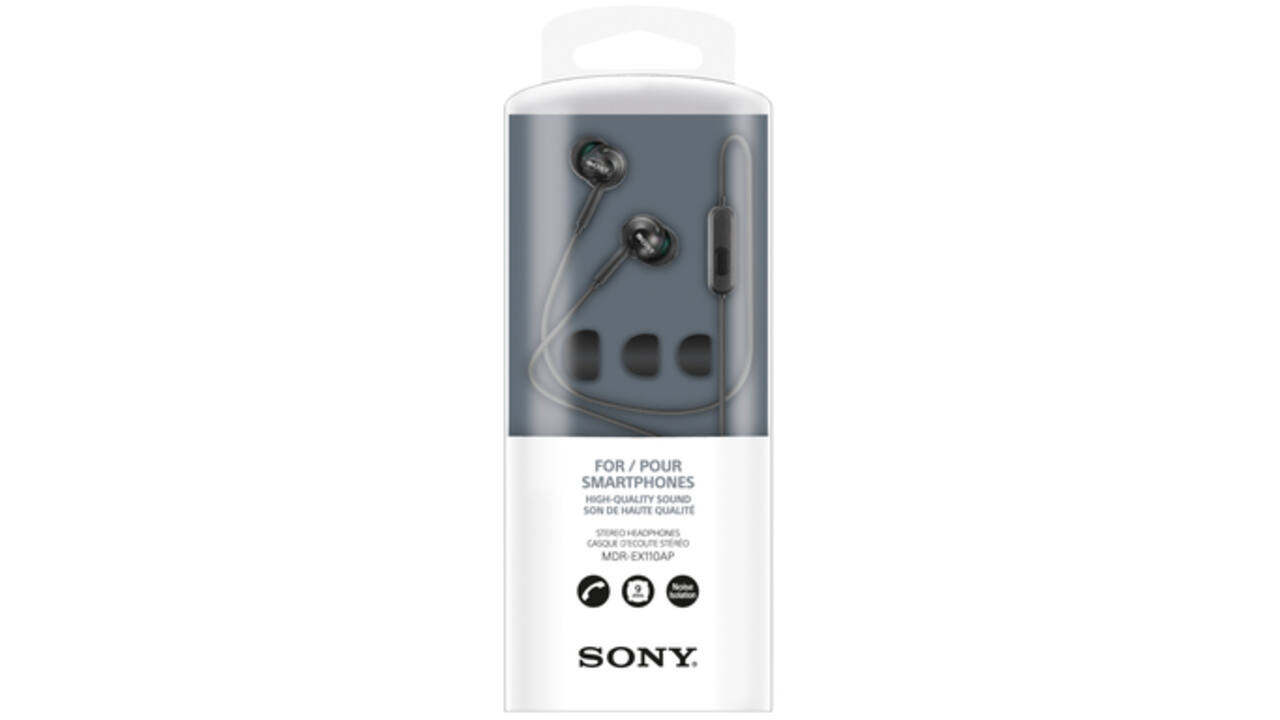 Oortelefoon Sony EX110AP basic zwart