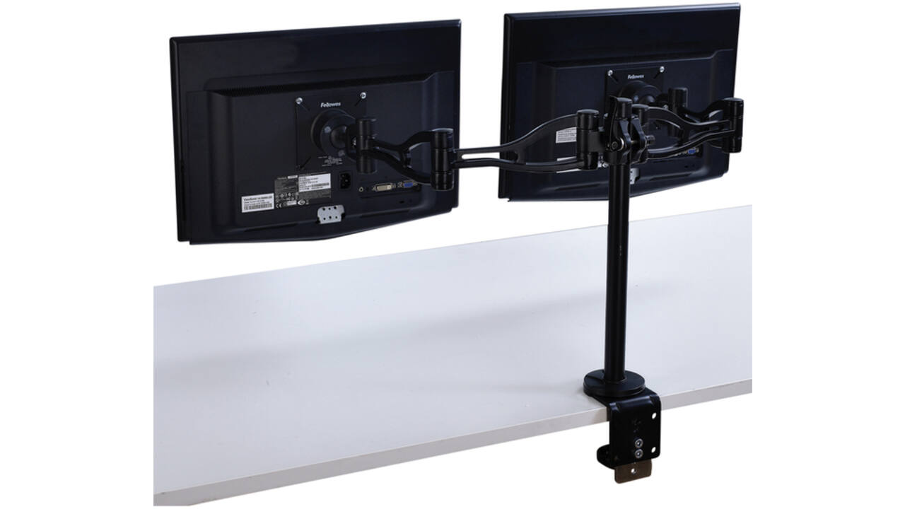 Monitorarm Fellowes Vista dubbel zwart